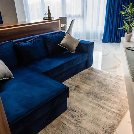 Designer With A Large Panoramic Terrace Generator Separate Bedroom And A Comfortable Sofa Bed. *